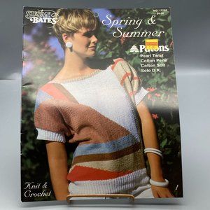 Vintage Patons Knit and Crochet Patterns from Susan Bates, Spring and Summer